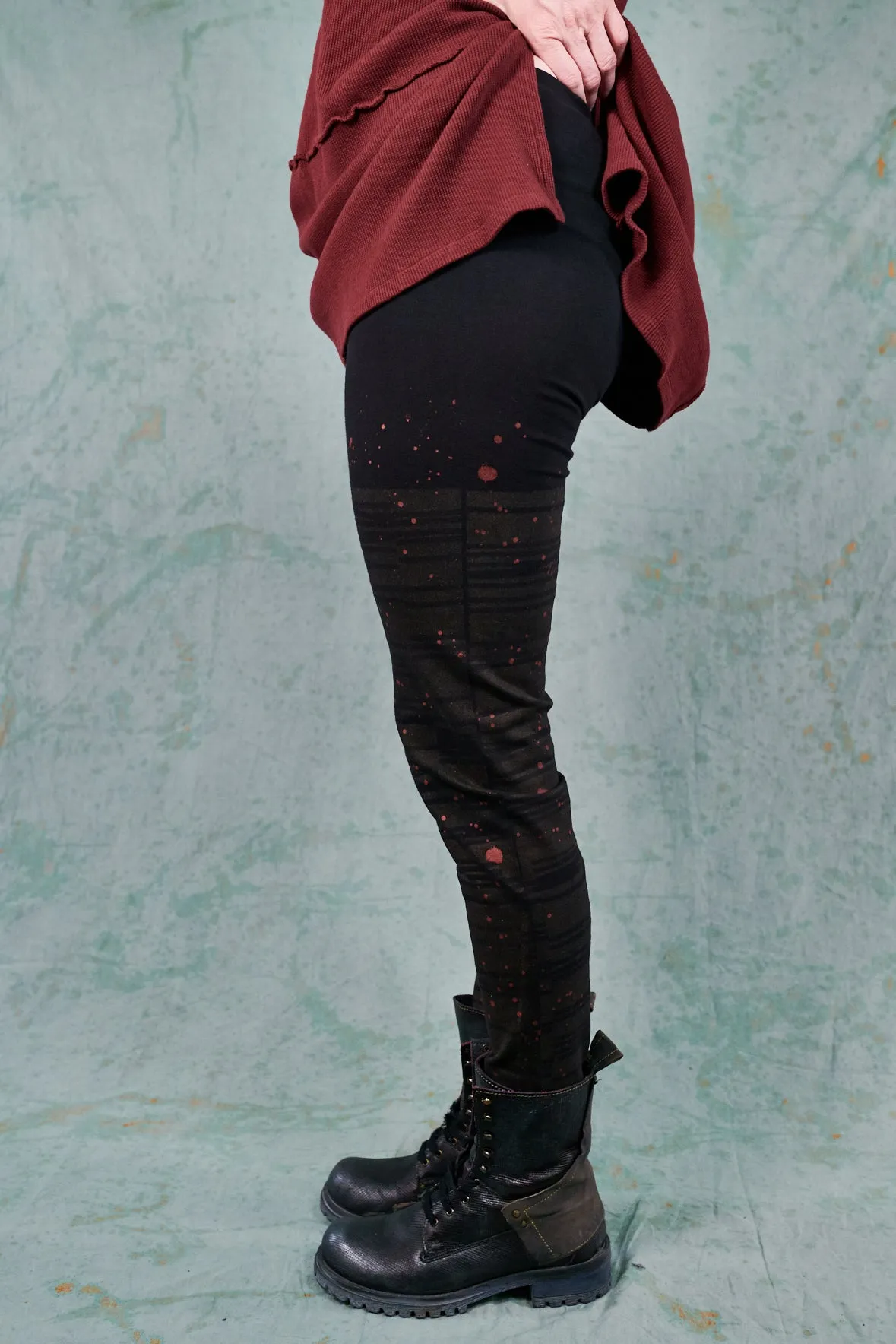 3136 Lightweight Legging Noir-Autumn Rain