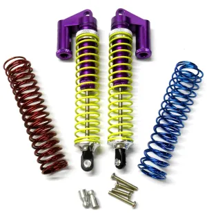 58820P 1/8 Scale RC Alloy Piggyback Shock Absorbers Damper Set x 2 Purple 120mm