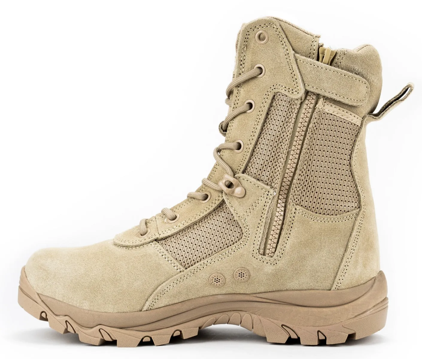 8" CoolMax Tactical Combat Boots (Beige)