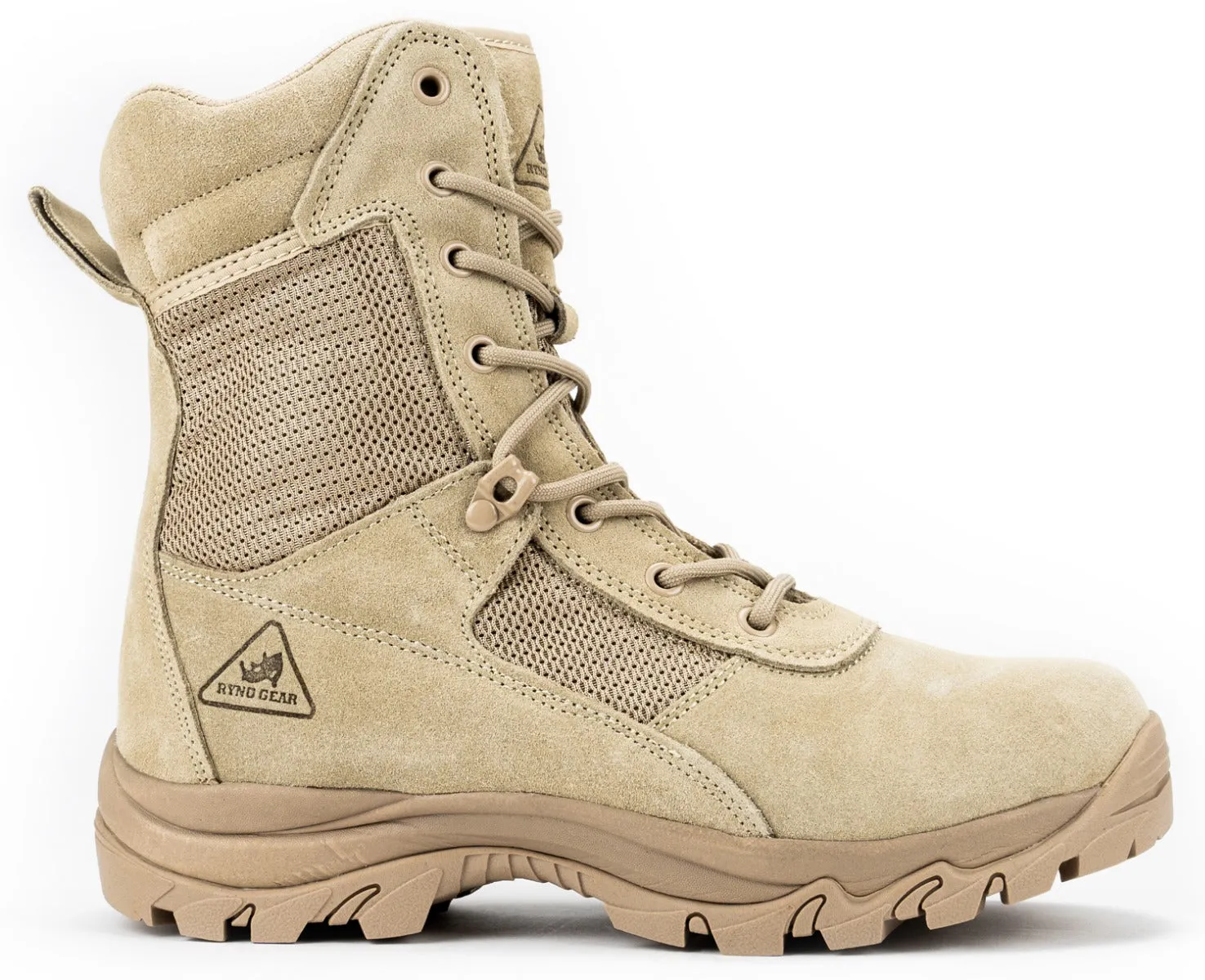 8" CoolMax Tactical Combat Boots (Beige)