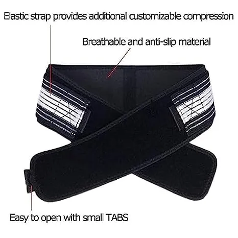 ALYV Sacroiliac SI Joint Hip Belt - Flexi Back Belt- Lower Back Support Brace for Men and Women - Pelvic Support Belt - Trochanter Belt - Sciatica Pelvis Lumbar Hip Pain Relief