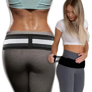 ALYV Sacroiliac SI Joint Hip Sciatica Belt | Breathable Anti-Slip Pelvic - Pain Relief for Sciatica | Pelvis | Lumbar | Nerve and Leg Pain - (Freesize | 1Unit)
