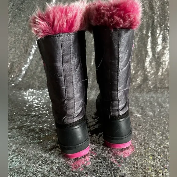 Arctic Cat Little Girls Snow Winter Boots Color Gray/Pink Size 13