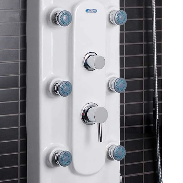 Ariel Bath Lucite Acrylic Thermostatic Shower Panel