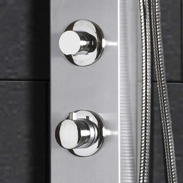 Ariel Bath Stainless Steel 70" Thermostatic Shower Panel