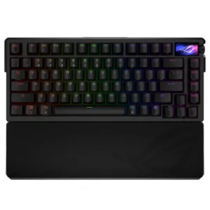 ASUS ROG Azoth Extreme Snow SWITCH, ROG NX Mechanical, Full-Color OLED Touchscreen, 8000Hz with ROG Polling Rate Booster, Quiet