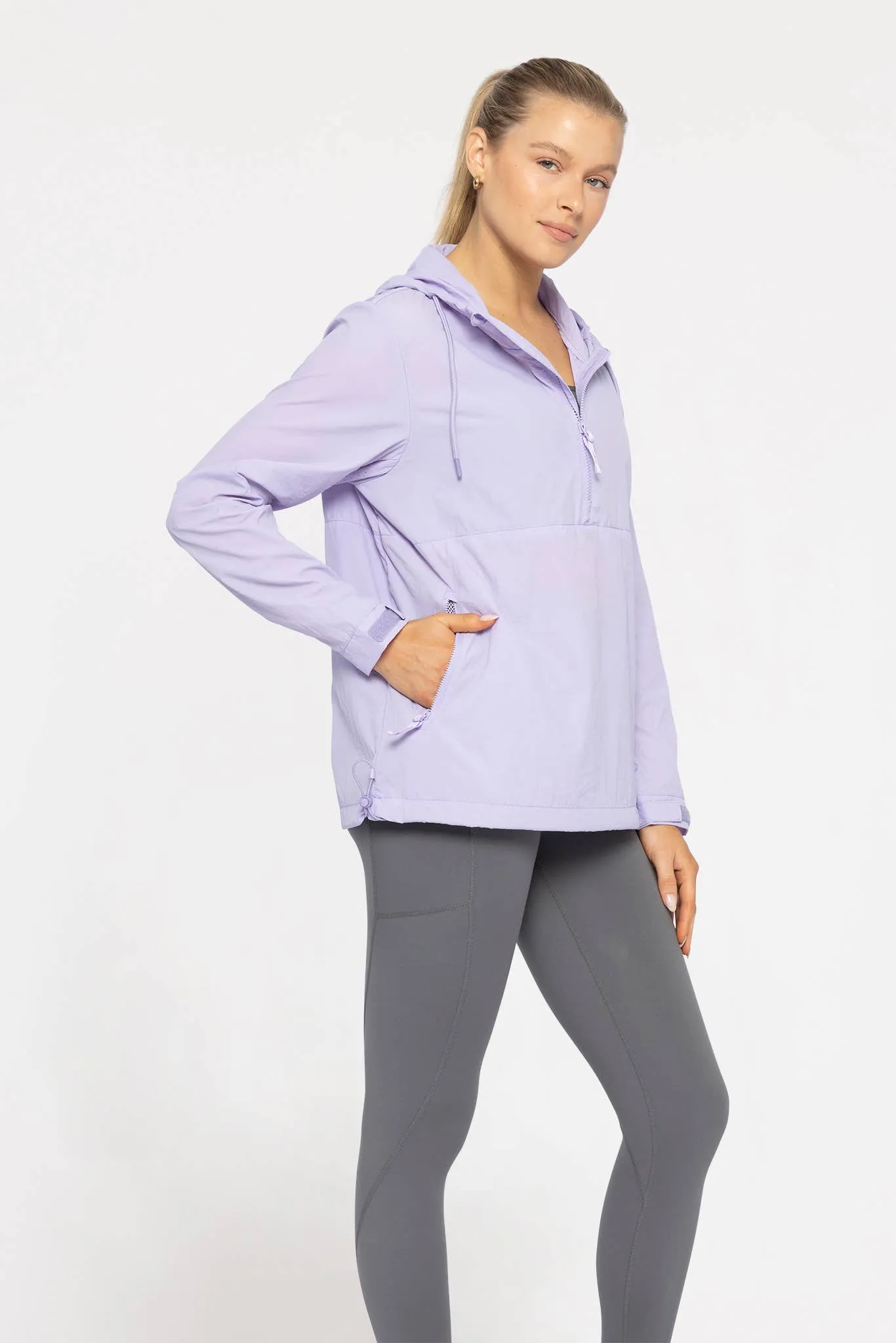 Athena- Half-Zip Nylon Active Jacket