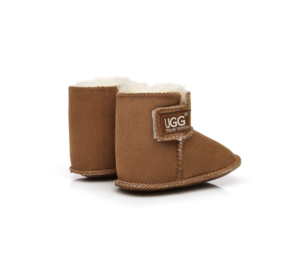 Baby Erin Sheepskin Booties Cradle