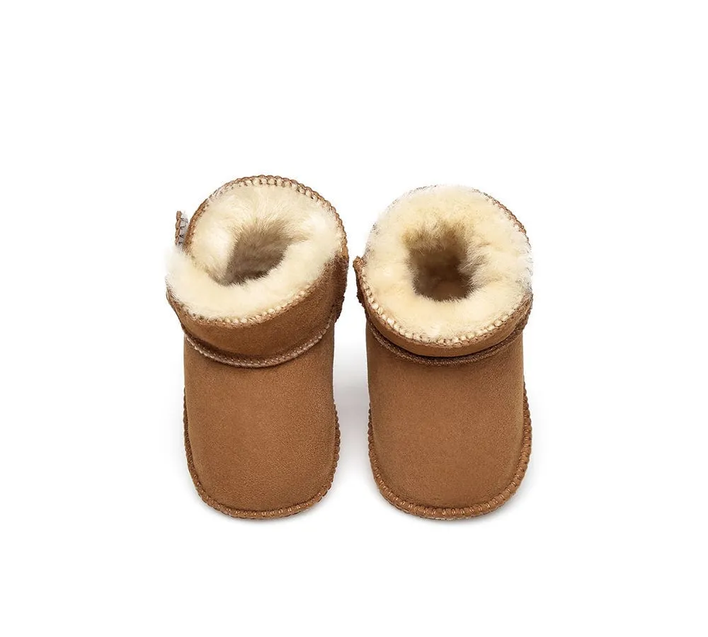 Baby Erin Sheepskin Booties Cradle