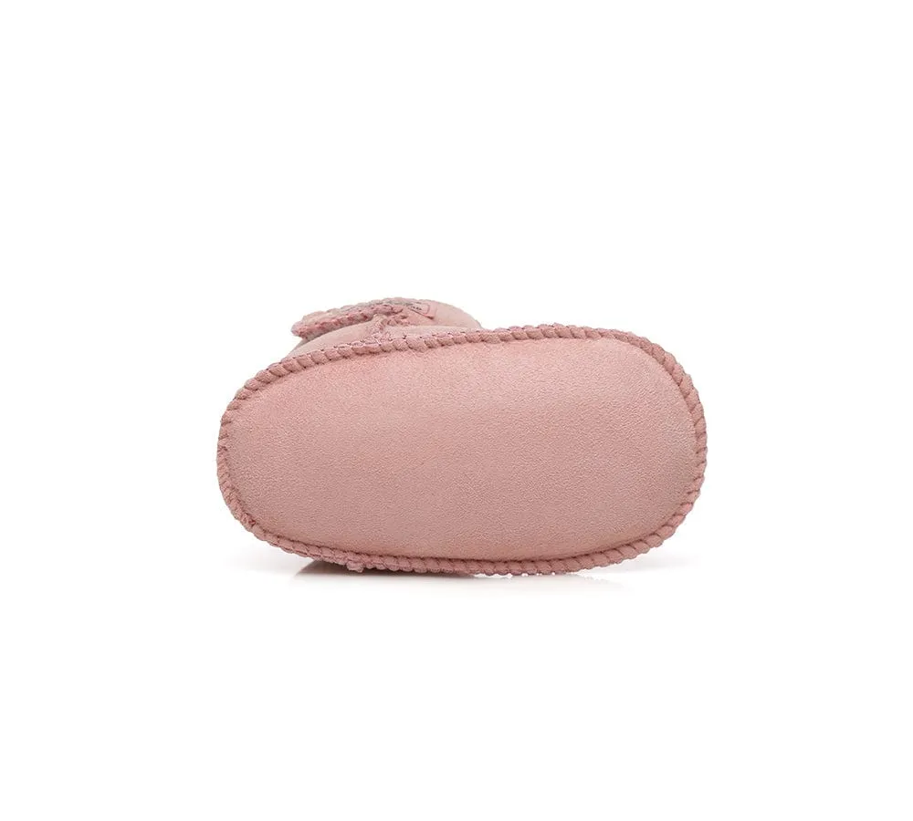 Baby Erin Sheepskin Booties Cradle