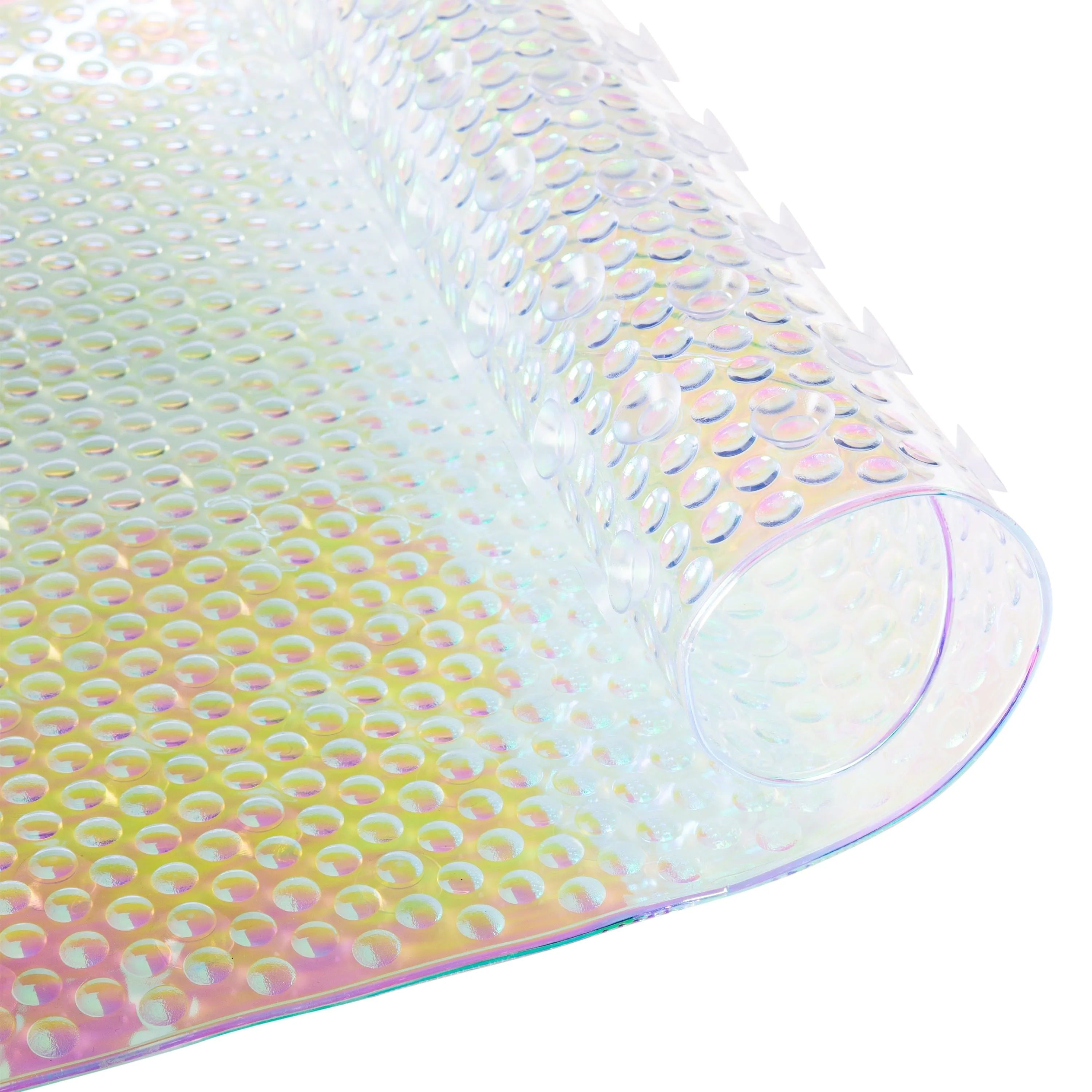 Bath Bliss Jumbo Soft PVC Bath Rugs, 36" x 18.1", Iridescent