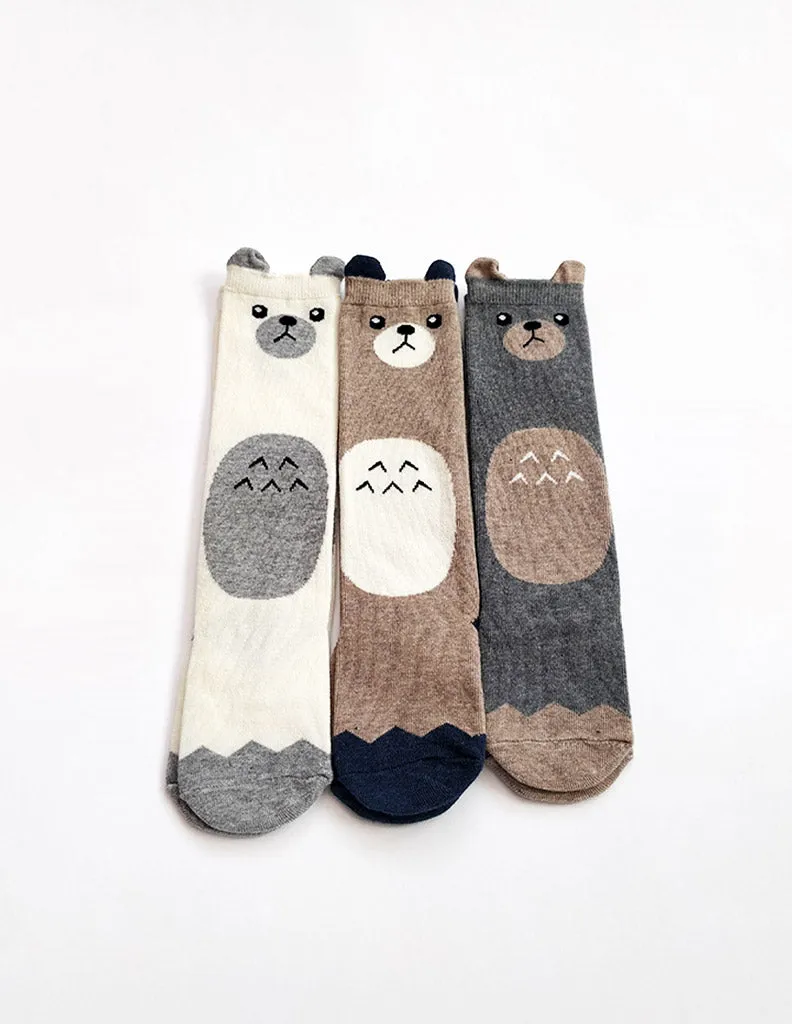 Bear Tummy Knee Socks