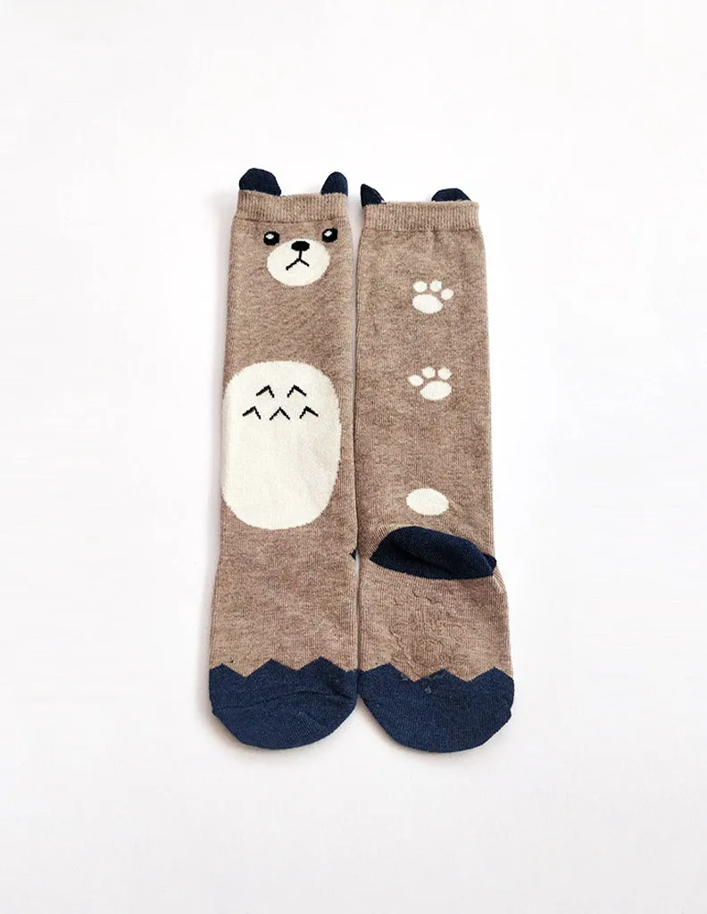 Bear Tummy Knee Socks