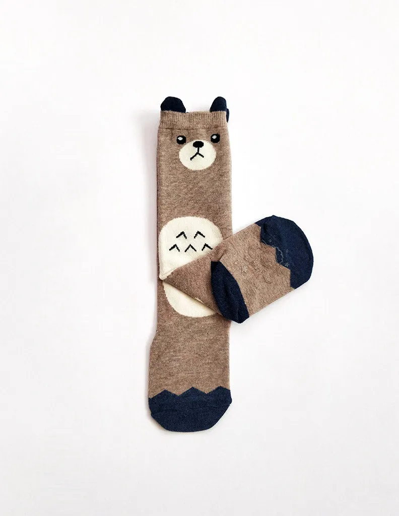 Bear Tummy Knee Socks