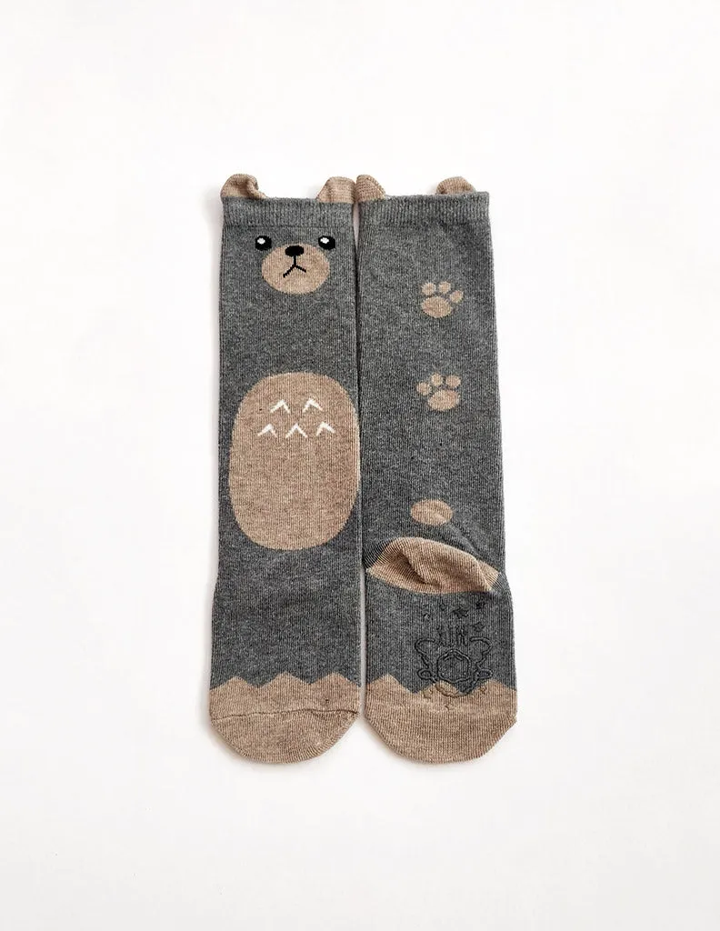 Bear Tummy Knee Socks