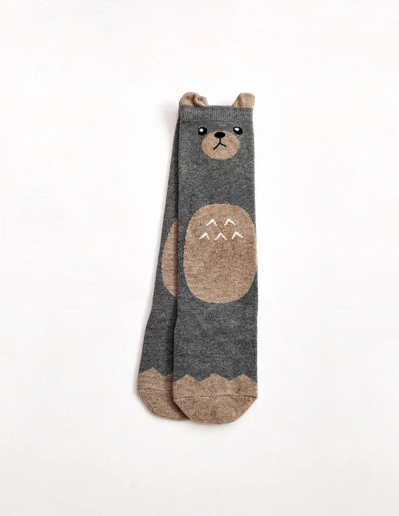 Bear Tummy Knee Socks