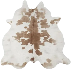 Beige & White Premium Brazilian Hide, XL CH23N DZ