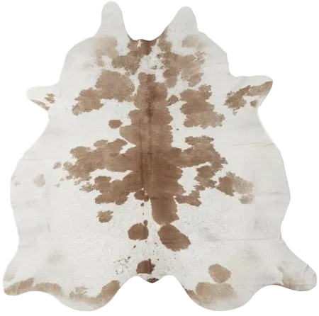 Beige & White Premium Brazilian Hide, XL CH23N DZ