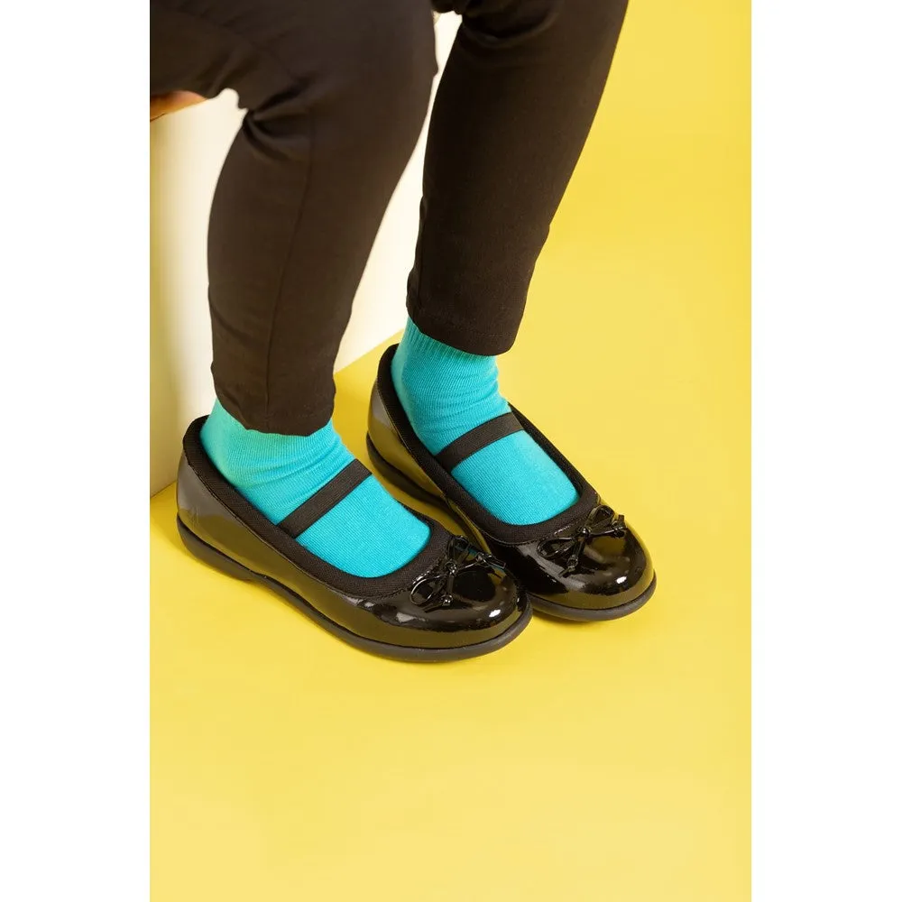 Black Betty Patent Junior School Shoes
