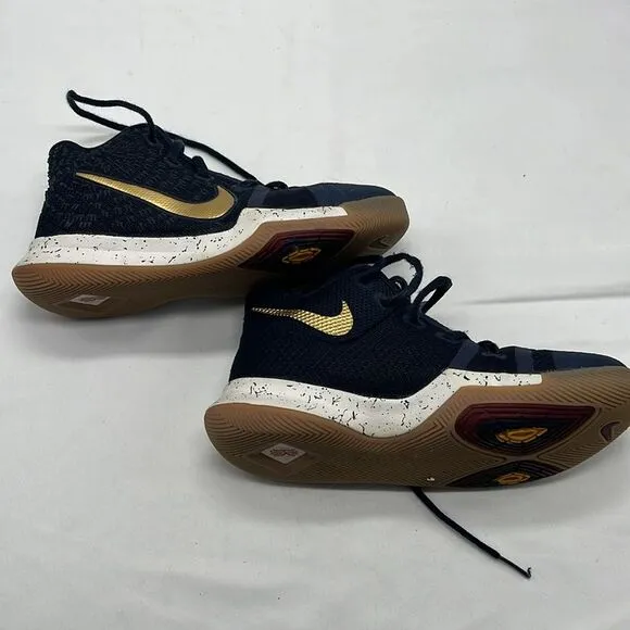 Blue and Gold Nike Kyrie Irving Shoes Youth 2