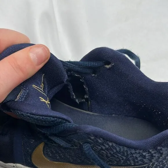Blue and Gold Nike Kyrie Irving Shoes Youth 2