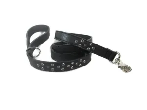 Callie Leather Dog Leash with Crystal Jewel Cluster