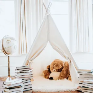 Canvas Play Teepee Tent for Kids, Five Sizes Available, Can Include Window