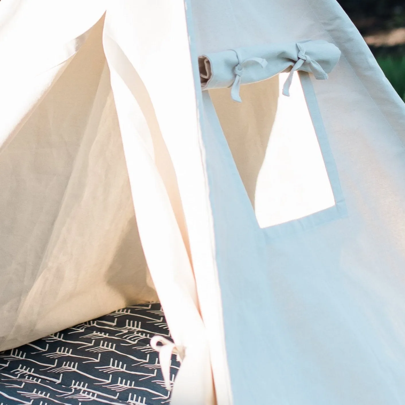Canvas Play Teepee Tent for Kids, Five Sizes Available, Can Include Window