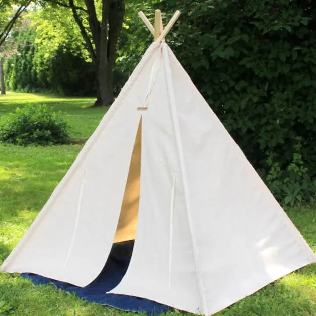 Canvas Play Teepee Tent for Kids, Five Sizes Available, Can Include Window