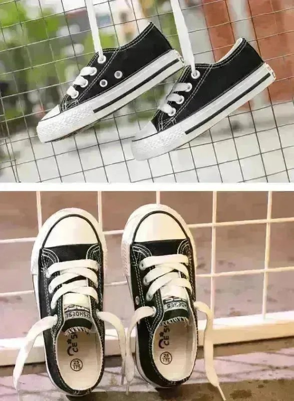 Canvas shoes non-slip casual shoes student parent-child shoes new baby shoes white shoes