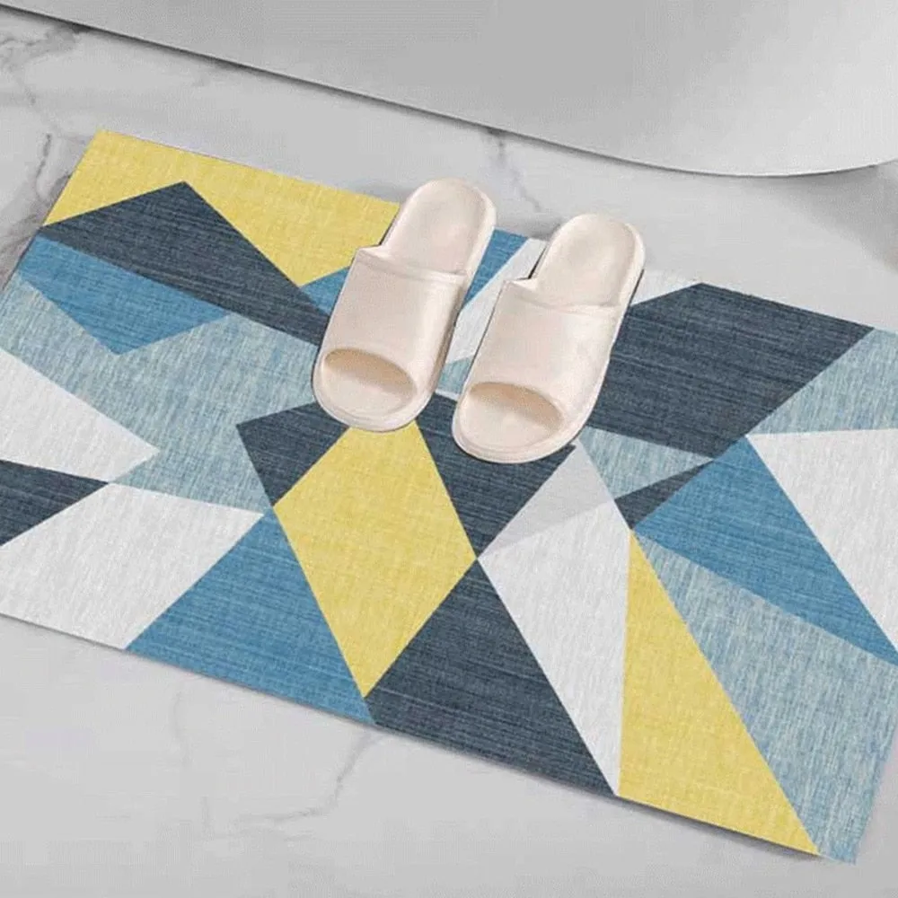 CarpetnRug Anti-slip Door Mat Bath Mats Super Absorbent Home Bathroom Floor Carpet Bedroom Entrance Doormat Carpet Living Room Waterproof