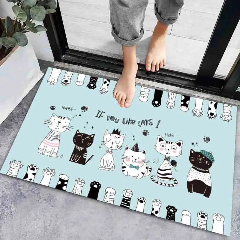 CarpetnRug Anti-slip Door Mat Bath Mats Super Absorbent Home Bathroom Floor Carpet Bedroom Entrance Doormat Carpet Living Room Waterproof