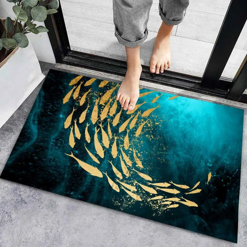 CarpetnRug Anti-slip Door Mat Bath Mats Super Absorbent Home Bathroom Floor Carpet Bedroom Entrance Doormat Carpet Living Room Waterproof