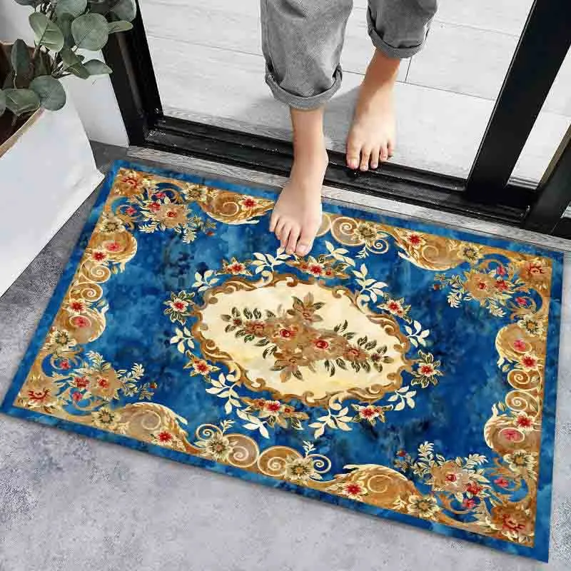 CarpetnRug Anti-slip Door Mat Bath Mats Super Absorbent Home Bathroom Floor Carpet Bedroom Entrance Doormat Carpet Living Room Waterproof