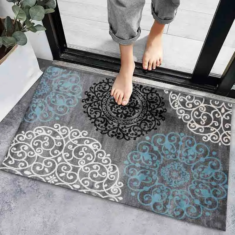 CarpetnRug Anti-slip Door Mat Bath Mats Super Absorbent Home Bathroom Floor Carpet Bedroom Entrance Doormat Carpet Living Room Waterproof