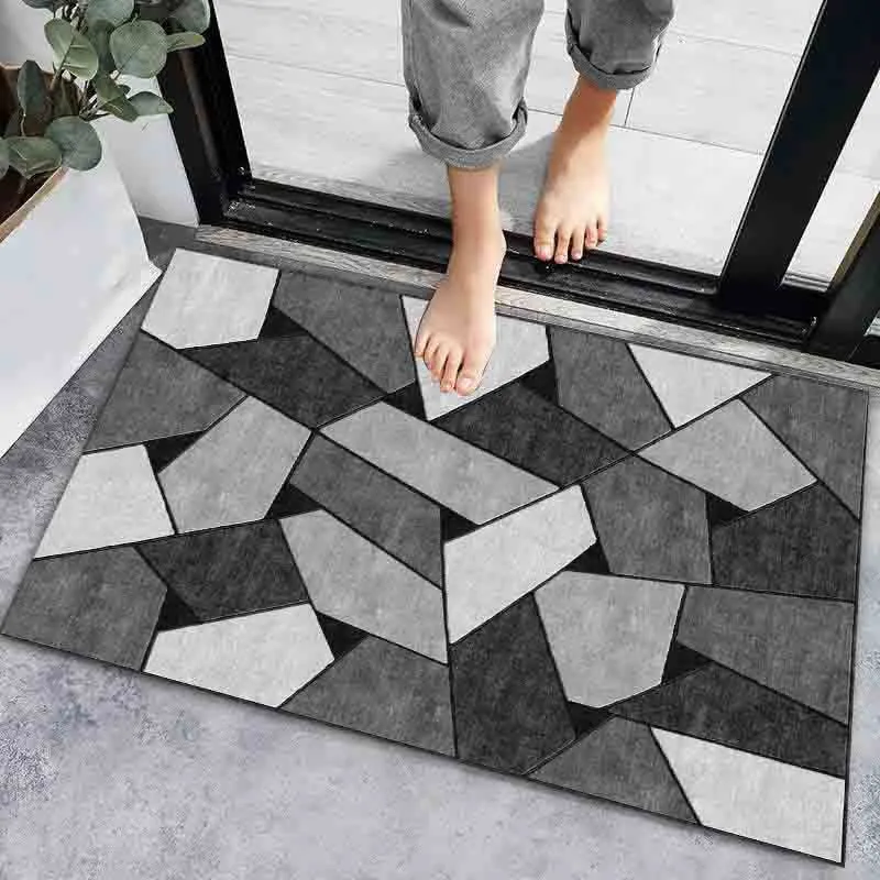 CarpetnRug Anti-slip Door Mat Bath Mats Super Absorbent Home Bathroom Floor Carpet Bedroom Entrance Doormat Carpet Living Room Waterproof