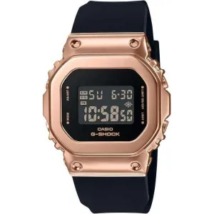CASIO G-SHOCK MID-SIZE MODEL METAL COVERED BLACK & PINK GOLD UNISEX WATCH GM-S5600PG-1JF