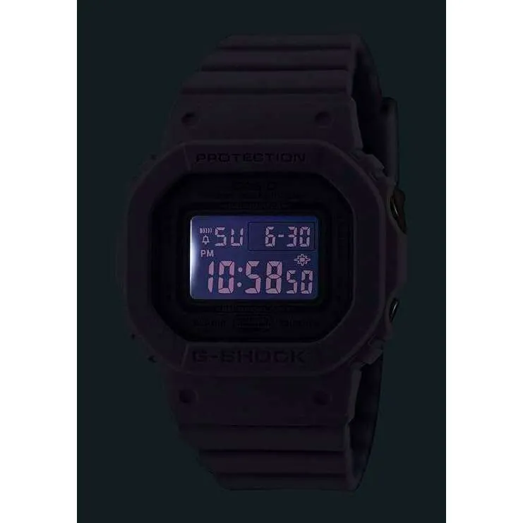 CASIO G-SHOCK MID-SIZE MODEL PURPLE RESIN STRAP DIGITAL DIAL LADIES WATCH GMD-S5600BA-6JF