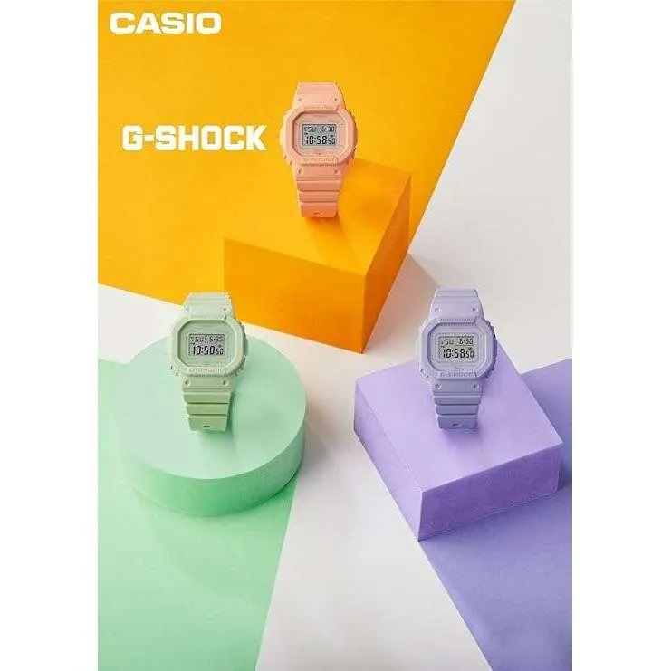 CASIO G-SHOCK MID-SIZE MODEL PURPLE RESIN STRAP DIGITAL DIAL LADIES WATCH GMD-S5600BA-6JF