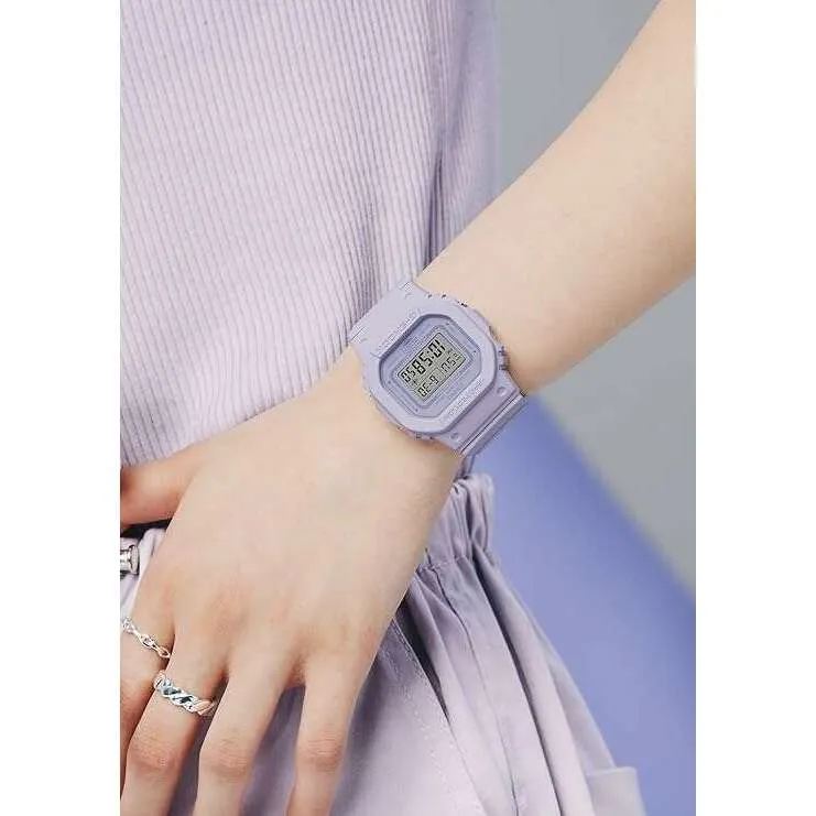 CASIO G-SHOCK MID-SIZE MODEL PURPLE RESIN STRAP DIGITAL DIAL LADIES WATCH GMD-S5600BA-6JF