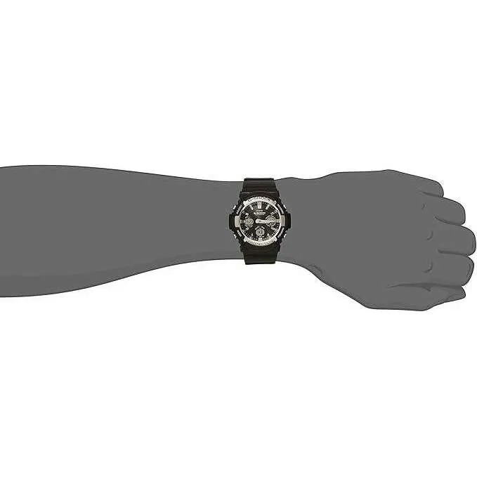 CASIO G-SHOCK RADIO SOLAR ANALOG DIGITAL DIAL BLACK & RED MEN WATCH GAW-100-1AJF