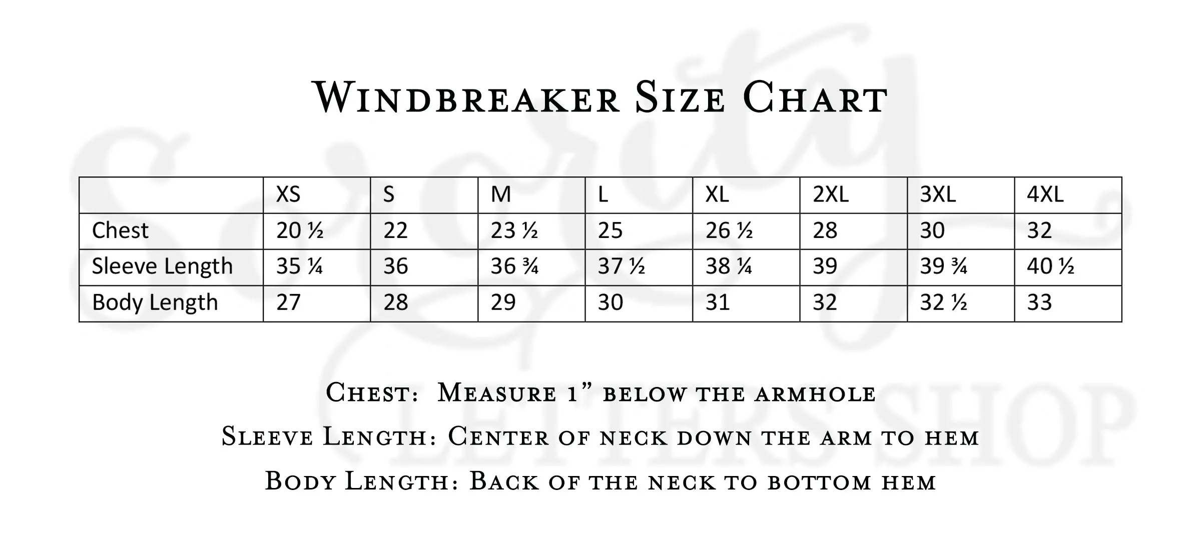Chi Omega Windbreaker - Letters