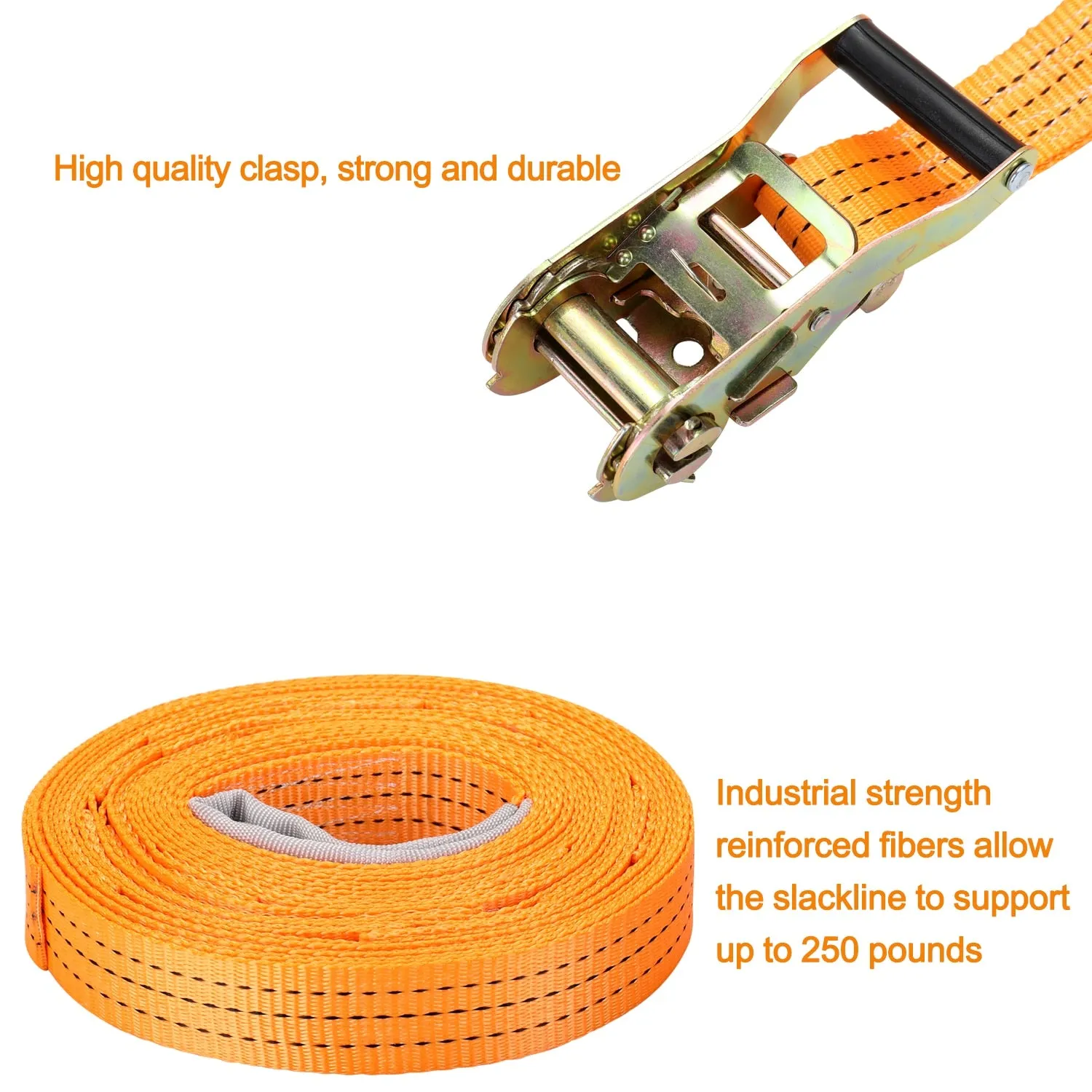 Children's Backyard Ninja Warrior SlackLine Obstacle Course Kit