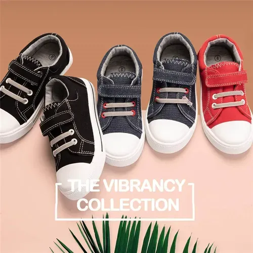 Children's shoes Solid Black boys sneaker  - KKOMFORME