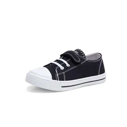 Children's shoes Solid Black boys sneaker  - KKOMFORME
