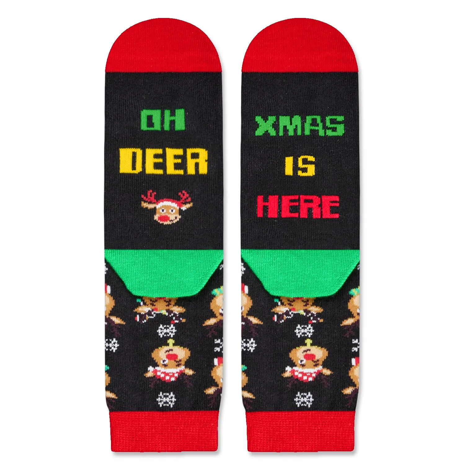 Christmas Gifts Stocking Socks for 10-12 Years Old Kids - Reindeer Deer Socks for Boy Girl, Christmas Stocking Stuffers