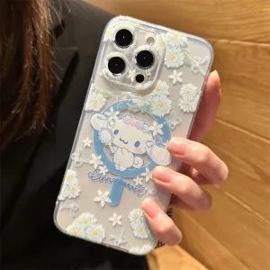 Cinnamoroll's Floral Fantasy | Magnetic MagSafe Phone Case