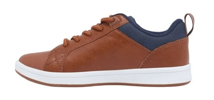 Clarks Kids Denham Boys Sneaker Tan Shoes