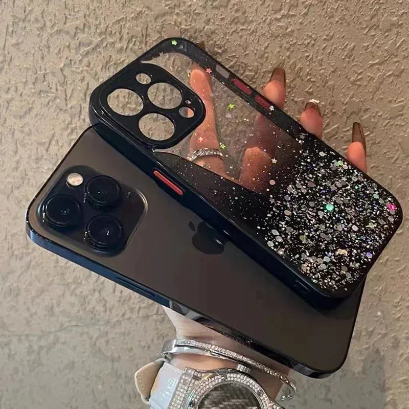 Clear Phone Case For iPhone 13 14 15 12 11 15 16 Pro Max Acrylic Back Cover