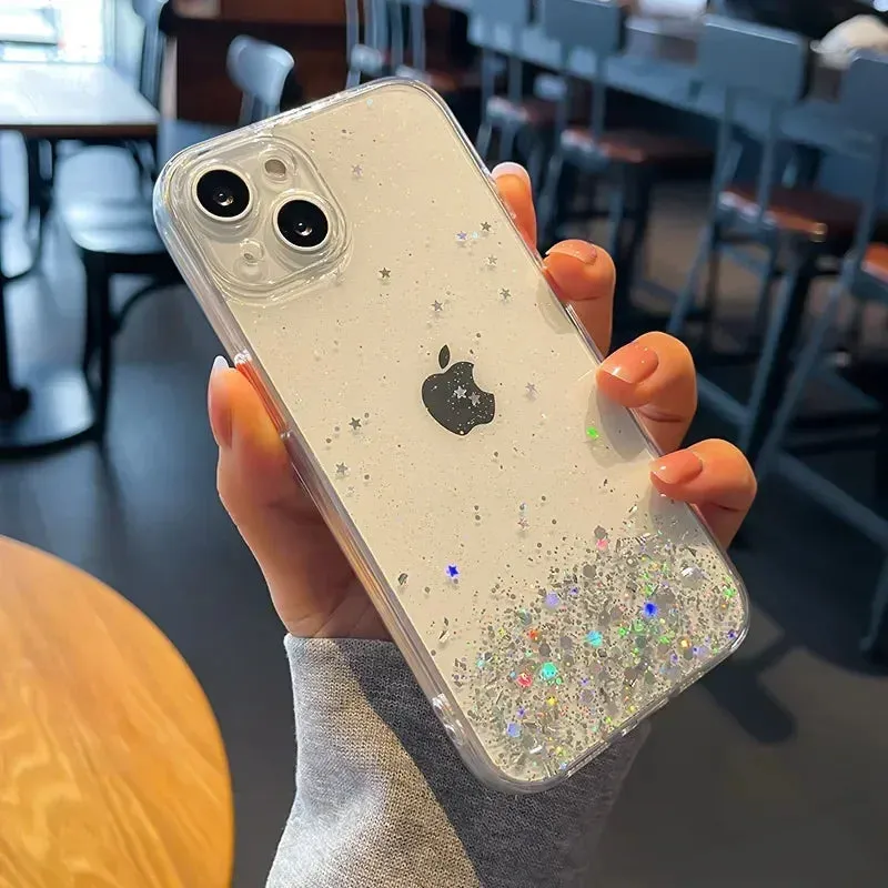 Clear Phone Case For iPhone 13 14 15 12 11 15 16 Pro Max Acrylic Back Cover